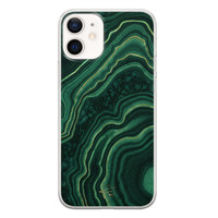 Telefoonhoesje Store iPhone 12 mini siliconen hoesje - Agate groen