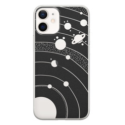 Telefoonhoesje Store iPhone 12 mini siliconen hoesje - Universe space