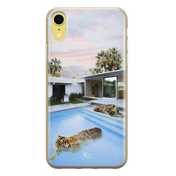 ELLECHIQ iPhone XR siliconen hoesje - Tiger pool