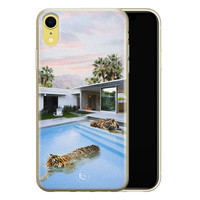 ELLECHIQ iPhone XR siliconen hoesje - Tiger pool