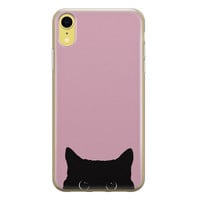 Telefoonhoesje Store iPhone XR siliconen hoesje - Zwarte kat