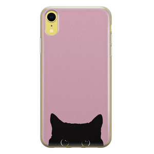 Telefoonhoesje Store iPhone XR siliconen hoesje - Zwarte kat
