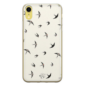 Telefoonhoesje Store iPhone XR siliconen hoesje - Freedom birds