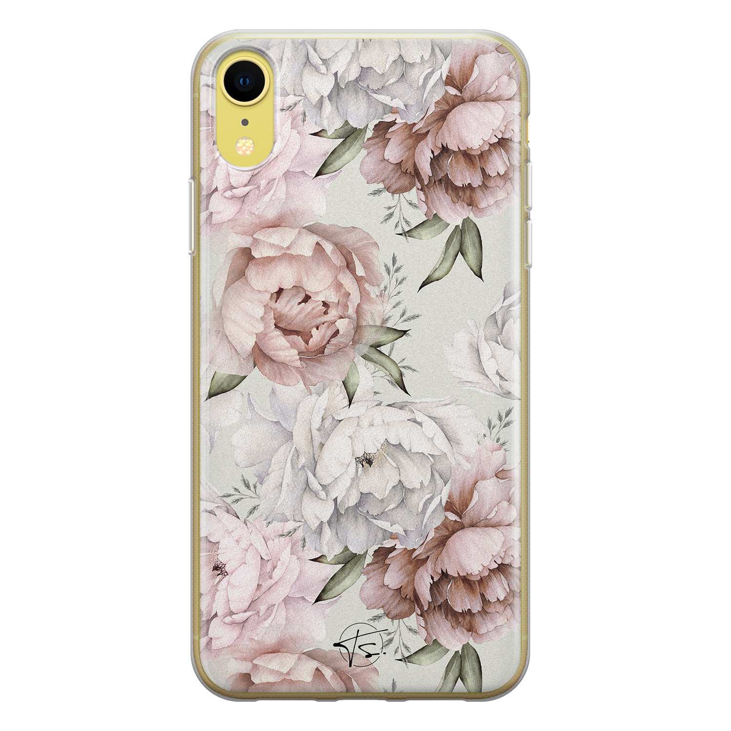 Telefoonhoesje Store iPhone XR siliconen hoesje - Classy flowers