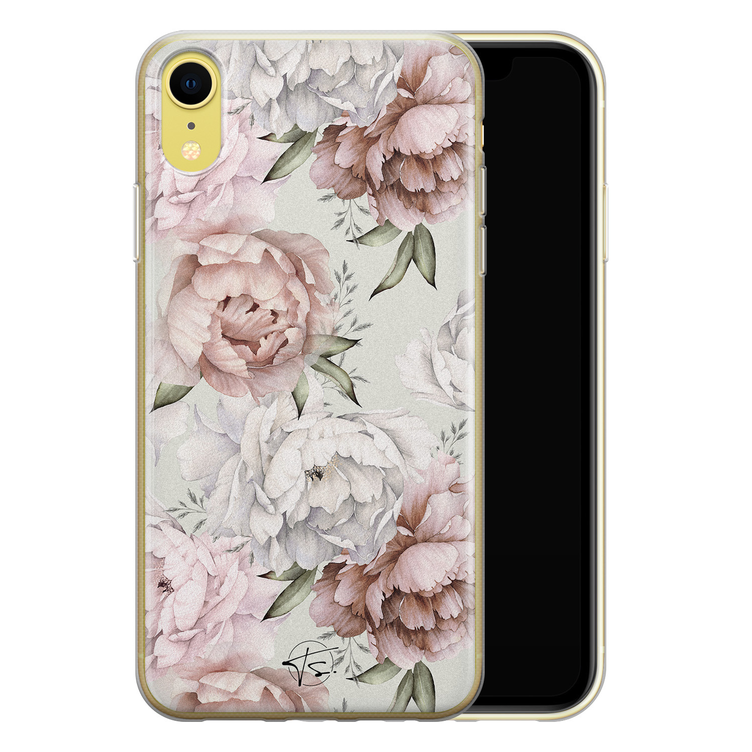 Telefoonhoesje Store iPhone XR siliconen hoesje - Classy flowers