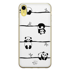 Telefoonhoesje Store iPhone XR siliconen hoesje - Panda