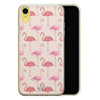 Telefoonhoesje Store iPhone XR siliconen hoesje - Flamingo