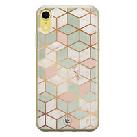 ELLECHIQ iPhone XR siliconen hoesje - Pastel Kubus