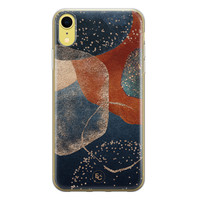 ELLECHIQ iPhone XR siliconen hoesje - Abstract Terracotta
