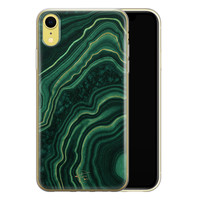 Telefoonhoesje Store iPhone XR siliconen hoesje - Agate groen
