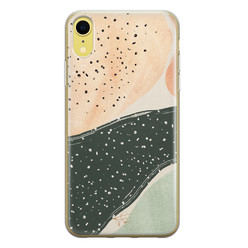 Telefoonhoesje Store iPhone XR siliconen hoesje - Abstract peach