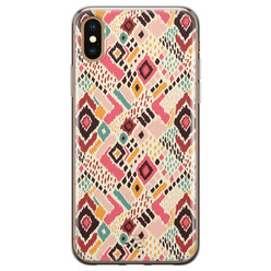 Telefoonhoesje Store iPhone X/XS siliconen hoesje - Boho vibes