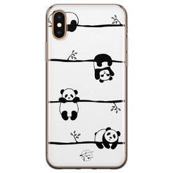 Telefoonhoesje Store iPhone X/XS siliconen hoesje - Panda