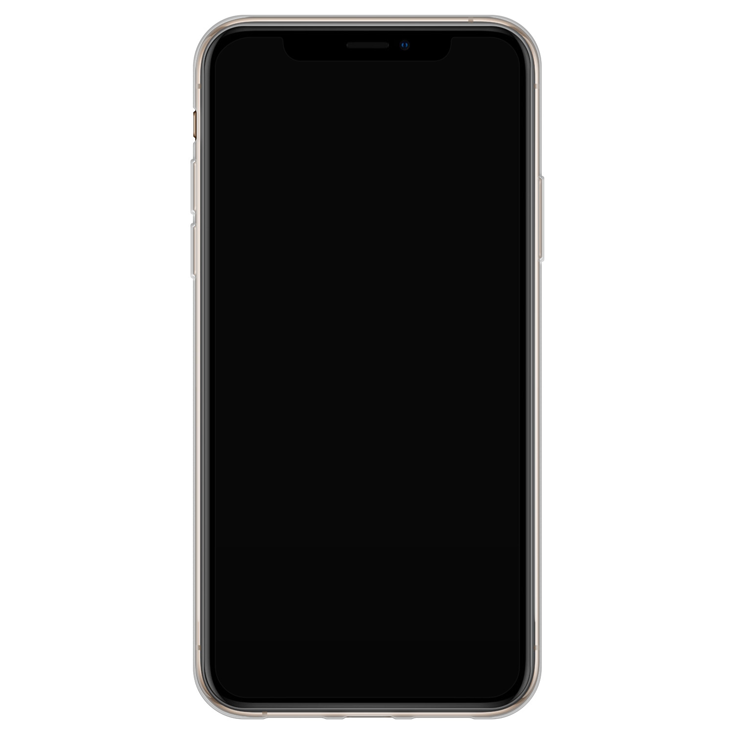 Telefoonhoesje Store iPhone X/XS siliconen hoesje - Lila stippen