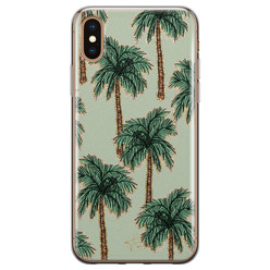 Telefoonhoesje Store iPhone X/XS siliconen hoesje - Palmbomen