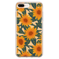 Telefoonhoesje Store iPhone 8 Plus/7 Plus siliconen hoesje - Zonnebloemen