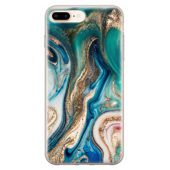 Telefoonhoesje Store iPhone 8 Plus/7 Plus siliconen hoesje - Magic marble