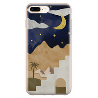 Leuke Telefoonhoesjes iPhone 8 Plus/7 Plus siliconen hoesje - Woestijn