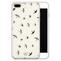 Telefoonhoesje Store iPhone 8 Plus/7 Plus siliconen hoesje - Freedom birds