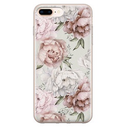 Telefoonhoesje Store iPhone 8 Plus/7 Plus siliconen hoesje - Classy flowers