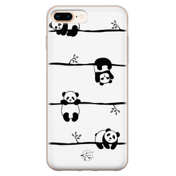 Telefoonhoesje Store iPhone 8 Plus/7 Plus siliconen hoesje - Panda