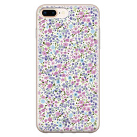 Telefoonhoesje Store iPhone 8 Plus/7 Plus siliconen hoesje - Purple Garden