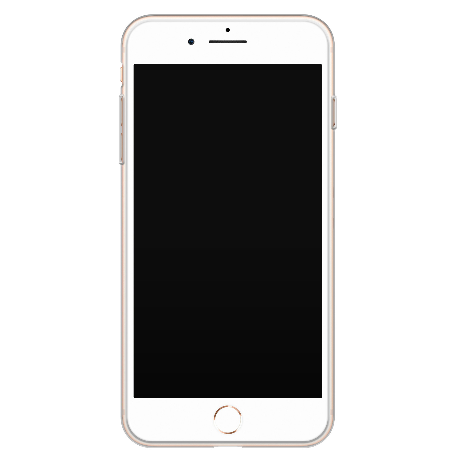 ELLECHIQ iPhone 8 Plus/7 Plus siliconen hoesje - Marble jade green