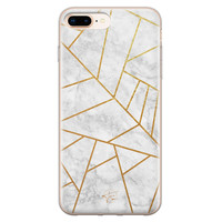 Telefoonhoesje Store iPhone 8 Plus/7 Plus siliconen hoesje - Geometrisch marmer