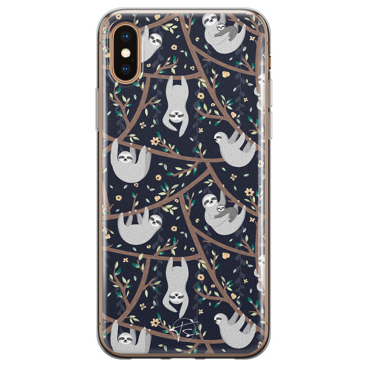 Telefoonhoesje Store iPhone XS Max siliconen hoesje - Luiaard