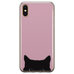 Telefoonhoesje Store iPhone XS Max siliconen hoesje - Zwarte kat