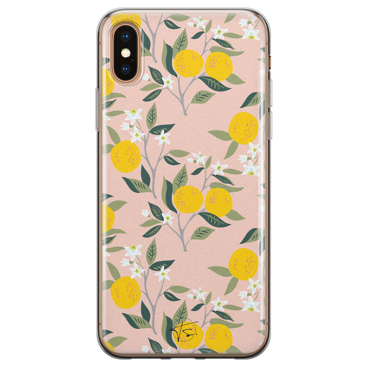Telefoonhoesje Store iPhone XS Max siliconen hoesje - Citroenen