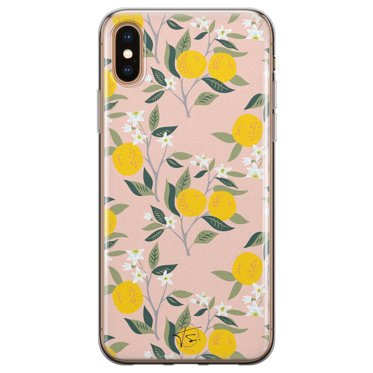 Telefoonhoesje Store iPhone XS Max siliconen hoesje - Citroenen