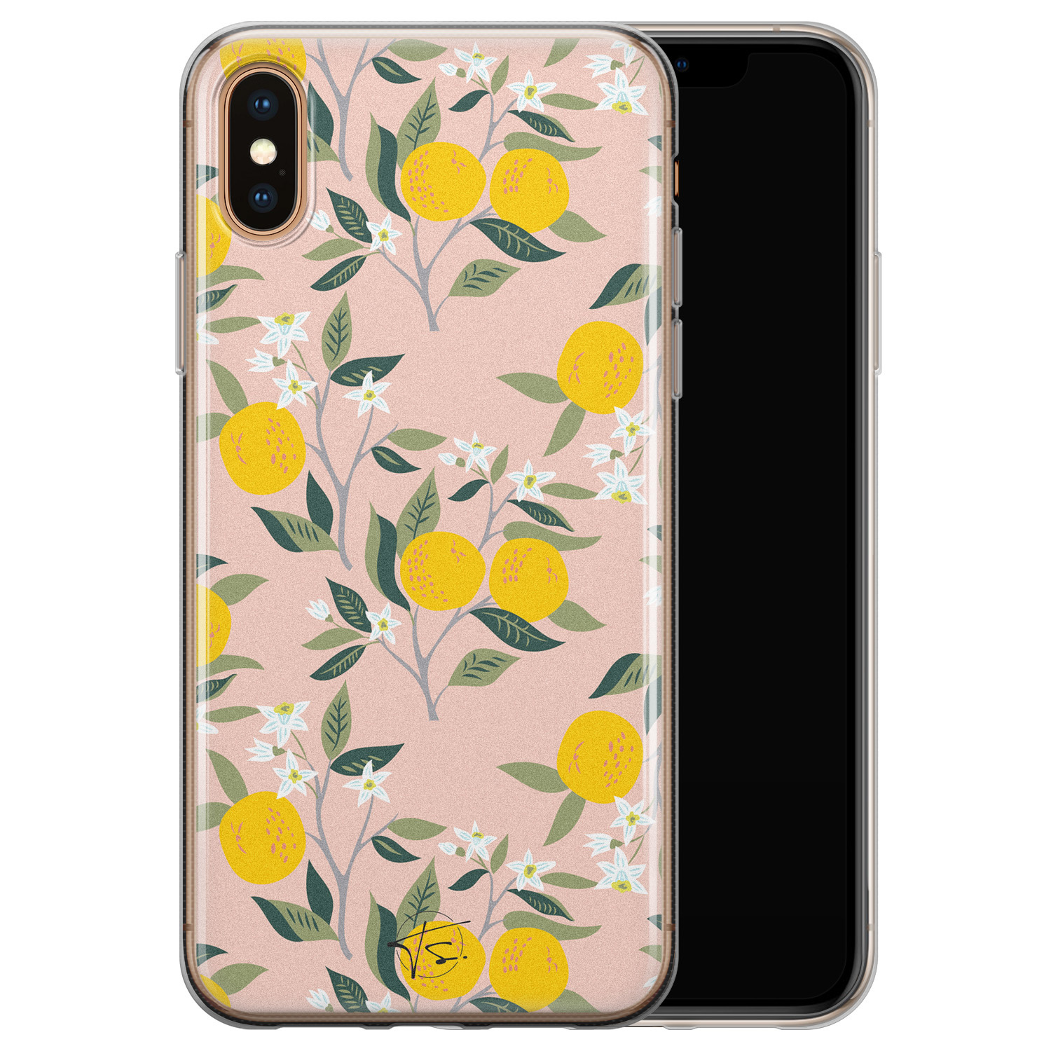 Telefoonhoesje Store iPhone XS Max siliconen hoesje - Citroenen