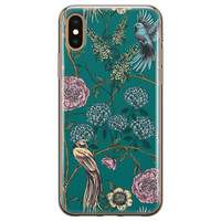 Telefoonhoesje Store iPhone XS Max siliconen hoesje - Bloomy birds