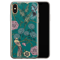 Telefoonhoesje Store iPhone XS Max siliconen hoesje - Bloomy birds