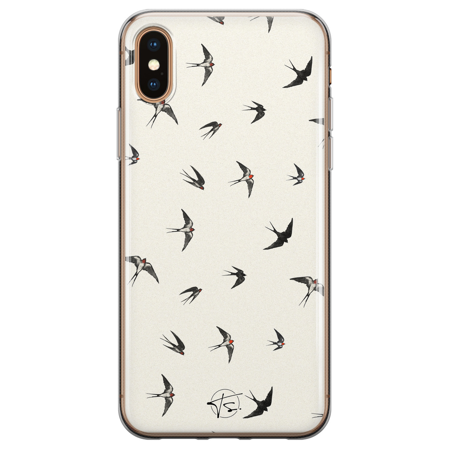 Telefoonhoesje Store iPhone XS Max siliconen hoesje - Freedom birds