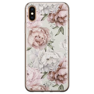 Telefoonhoesje Store iPhone XS Max siliconen hoesje - Classy flowers