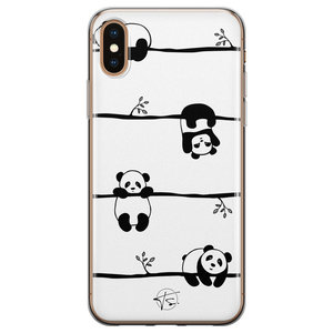 Telefoonhoesje Store iPhone XS Max siliconen hoesje - Panda