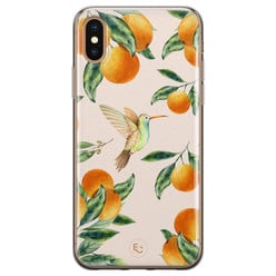 ELLECHIQ iPhone XS Max siliconen hoesje - Tropical Lemonade