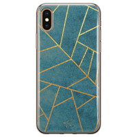 Telefoonhoesje Store iPhone XS Max siliconen hoesje - Abstract blauw