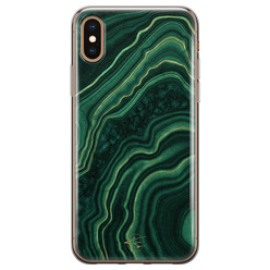 Telefoonhoesje Store iPhone XS Max siliconen hoesje - Agate groen