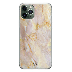 ELLECHIQ iPhone 11 Pro siliconen hoesje - Stay Golden Marble