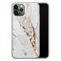 Casimoda iPhone 11 Pro siliconen hoesje - Goud marmer