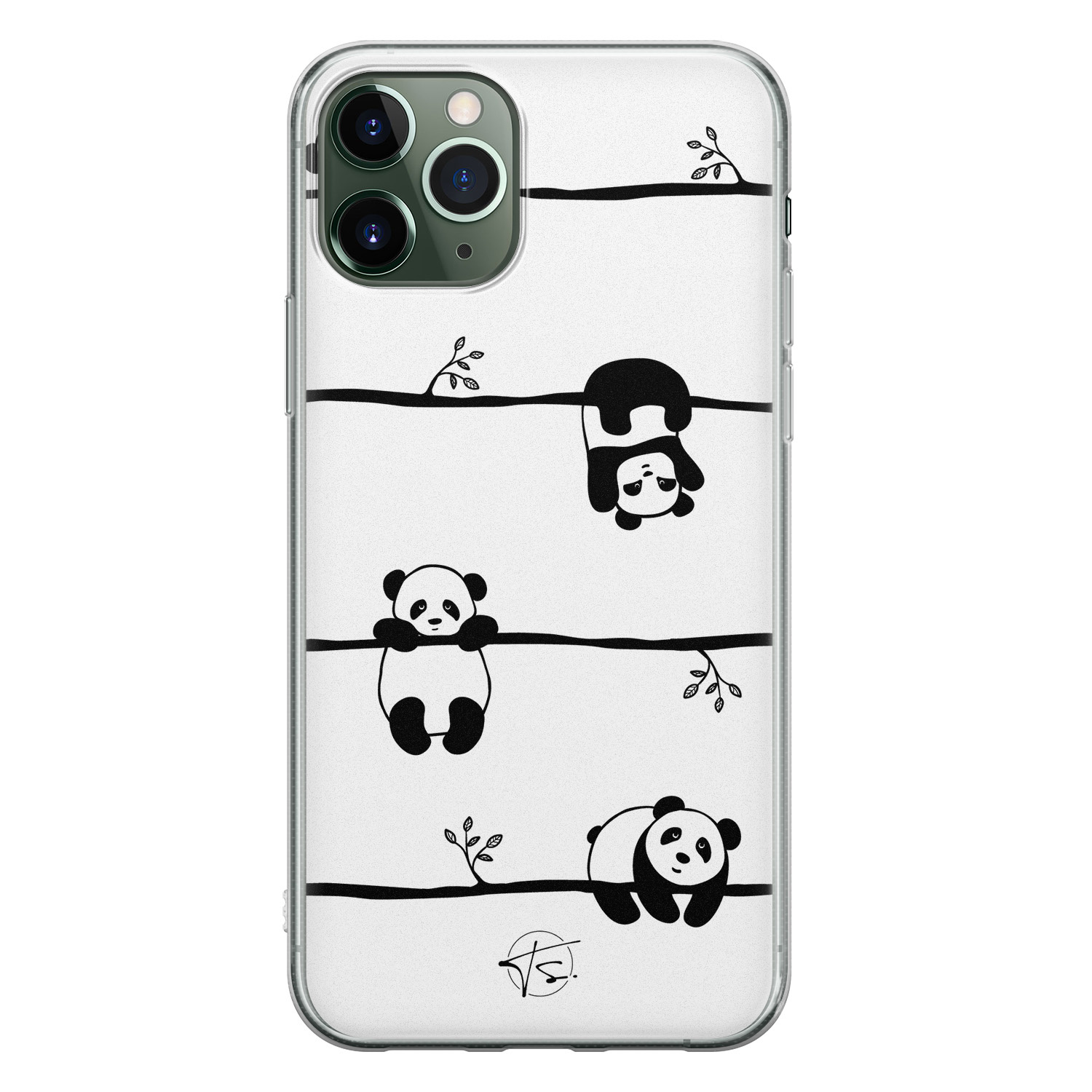 Telefoonhoesje Store iPhone 11 Pro siliconen hoesje - Panda