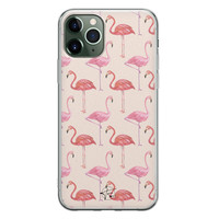 Telefoonhoesje Store iPhone 11 Pro siliconen hoesje - Flamingo
