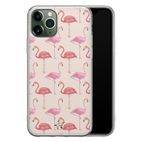 Telefoonhoesje Store iPhone 11 Pro siliconen hoesje - Flamingo