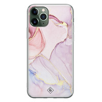 Casimoda iPhone 11 Pro siliconen hoesje - Marmer paars