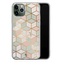 ELLECHIQ iPhone 11 Pro siliconen hoesje - Pastel Kubus