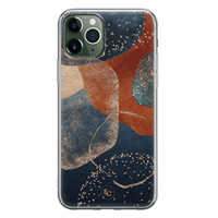 ELLECHIQ iPhone 11 Pro siliconen hoesje - Abstract Terracotta