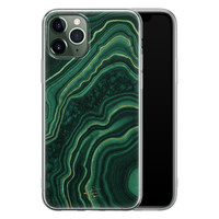 Telefoonhoesje Store iPhone 11 Pro siliconen hoesje - Agate groen